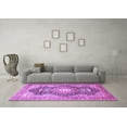 thumbnail image 3 of Ahgly Company Indoor Rectangle Medallion Purple Traditional Area Rugs, 8' x 12', 3 of 4