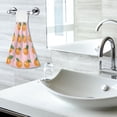 thumbnail image 5 of Yayeee Kitchen Hanging Hand Towels Set of 2 with Loop Bathroom Absorbent Tie Towel, Cute Oranges, 5 of 7