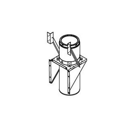 Adjustable Pipe Supports - Dura-Vent 9472SS 6 Class A Chimney Pipe Adjustable Tee Support Bracket