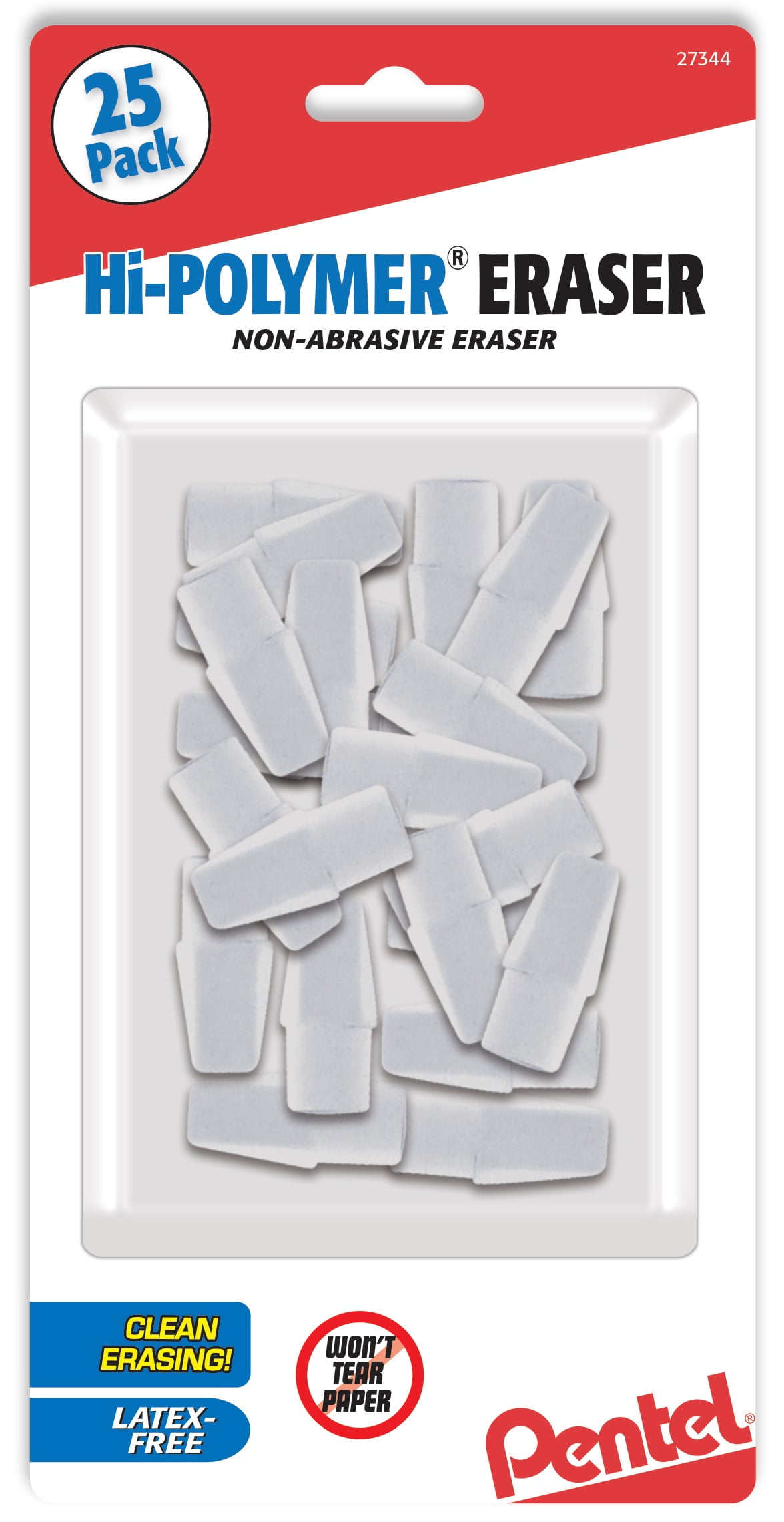 Pentel Hi-Polymer Eraser Caps 25 Pack