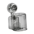 thumbnail image 2 of Siruishop Suction Cup Toothbrush Holder, Modern Storage Rack with Rinse Cup, Hanging Hook, Gray, 2 of 8