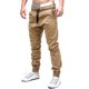thumbnail image 2 of ICHUANYI Clearance Men Sweatpants Slacks Casual Elastic Joggings Sport Solid Baggy Pockets Trousers(Khaki, L) Ichuanyi Ichuanyi, 2 of 7