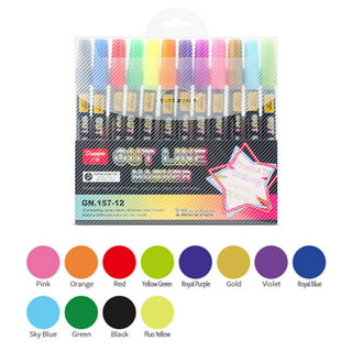 Kingart Studio Acrylic Paint Pens, Medium Tip size, Set of 12 Unique Colors