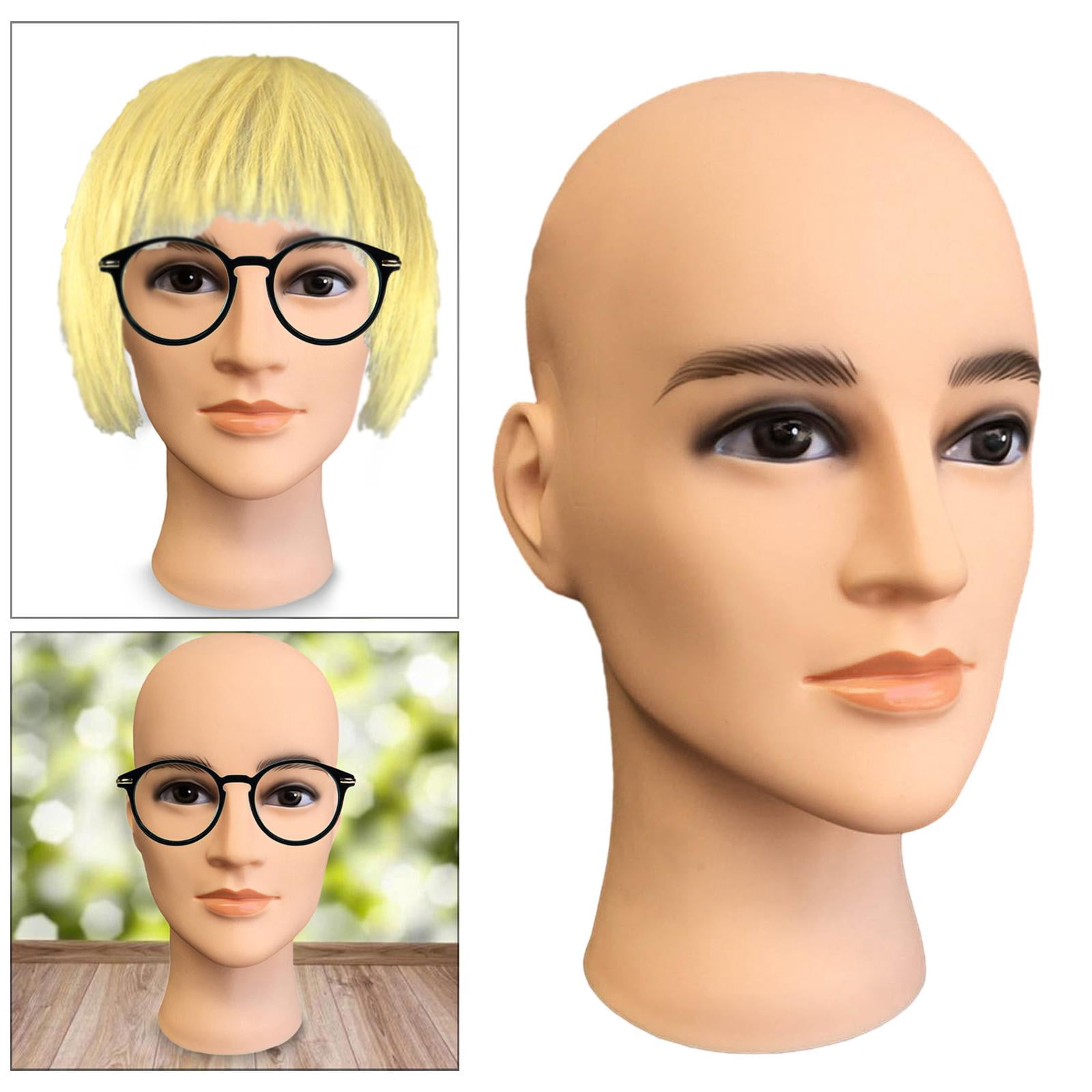 Gazechimp Durable Bald Manikin Head for Hats s Displaying Making Styling Hairpieces