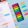 thumbnail image 3 of Fluorescent Translucent Sticky Note Flags, 1200 Pcs Total, Pack of 10 Color Tabs, Index Tabs, Page Flag Markers, 3 of 7