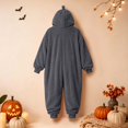 thumbnail image 5 of USNSM Pajamas Women Cozy Fleece Lined Home Jumpsuit, Cute Fall Pajamas, Loose Relaxed Fit, For Fall Winter Matching Loungewear Gray XXL, 5 of 8