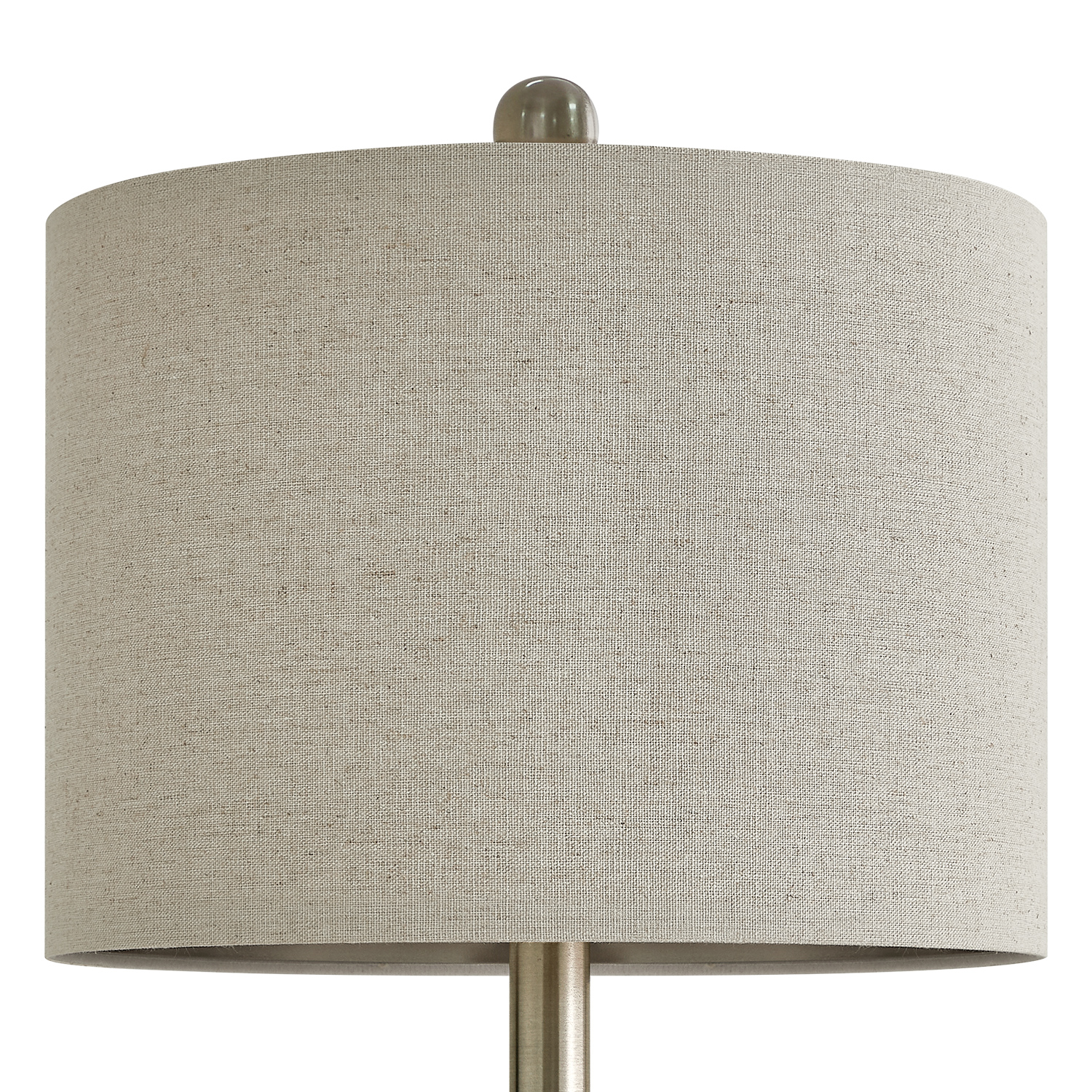 Oneach Ceramic Bedside Table Lamps Set of 2, White with Beige Shades photo 8