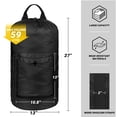 thumbnail image 2 of Bolsa de lavandería con correas para los hombros y bolsillo de malla, mochila para la colada, cesto de lavandería portátil grande para apartamento de lavandería universitaria (negro), 2 of 5