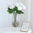 thumbnail image 5 of 1 Branch Artificial Flower Fresh-keeping Artistic Bright-colored Romantic Faux Silk Rose Flower Stem Party Decor, 5 of 7