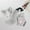 White, variant on Runquan Cat Ears and Tail Set Cat Ear and Long Tail for Stage Performance Night Club Grey