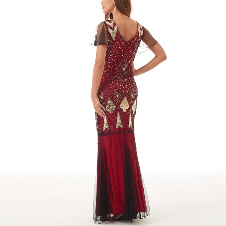 green emerald velvet dress Red Gold Mini Charro Dress main image 0