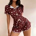 thumbnail image 5 of MVRLSH Lounge Pajama Sets for Women Cotton Linen Long Sleeve Pant Loose Two Piece Daily Night wear Suit Summer Soft Comfortable Top Brown - XL, 5 of 5