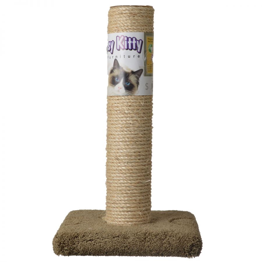Classy Kitty Cat Sisal Scratching Post 20" High (Assorted Colors)