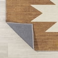 thumbnail image 6 of JONATHAN Y WASHABLE 2 x 8 Runner Rug, Chayton Minimalist Geometric - Terracotta/Cream, WSH110A-28, 6 of 9