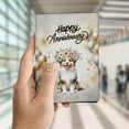 thumbnail image 4 of Happy Anniversary Miniature American Shepherd Celebrates Wedding Love Party Travel Passport Wallet MAS Dog Lover Gifts PU Leather Passport Holder Cover - 01015, 4 of 5