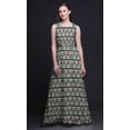 thumbnail image 3 of Bimba Ikat Robe Longue Débardeur Maxi pour Femmes à Col Rond Imprimée, Robe de Soirée - Très Petit, 3 of 5