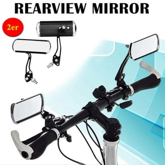 Ergotec M-99 Bicycle Rear View Mirror - Aspherical Mirror, 121x78-66mm, 360° Rotation, Left/Right Mount
