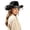 Black, variant on Valora Classic Cowboy Hat Western Style Wide Brim Outdoor Sun Fashion For Men Women Black