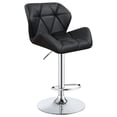 thumbnail image 3 of Berrington Upholstered Adjustable Bar Stool Black (Set of 2), 3 of 12