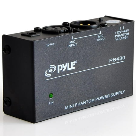 PYLE PS430 - Compact 1-Channel 48V Phantom Power