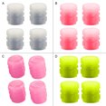 thumbnail image 1 of Pack of 4 Universal Car structure; not easy Tire Valve Cap Luminous Plastic Wheel Rim Glowing Cover Automobile Replacement Blue, 1 of 8