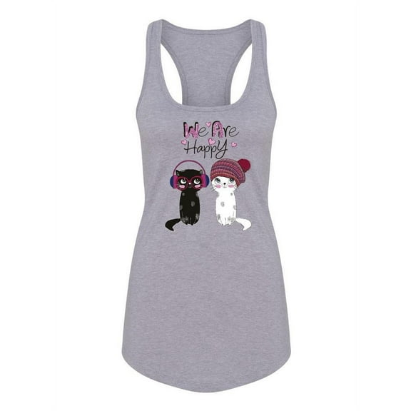 Cute Cats Racerback Tank Women -Image by Shutterstock, Female XX-Large