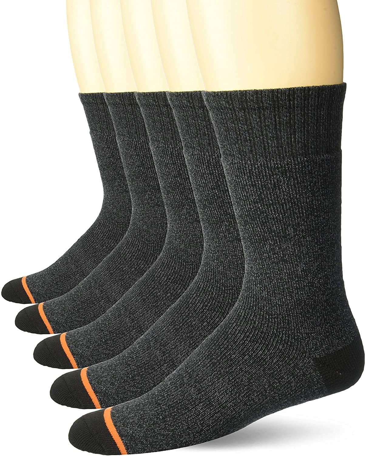 Men's 5 Pack Full Terry Thermal Crew Socks, - Walmart.com