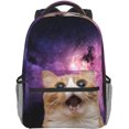 thumbnail image 2 of Sac à Dos Scolaire Cosmic Cat Randonnée Voyage Camping Léger, 2 of 7
