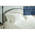 thumbnail image 4 of Delara 400TC Organic Cotton King Sheet Set, GOTS Certified, Ultra Soft Long Staple, Deep Pocket, Breathable & Silky, Ivory, 4 of 8