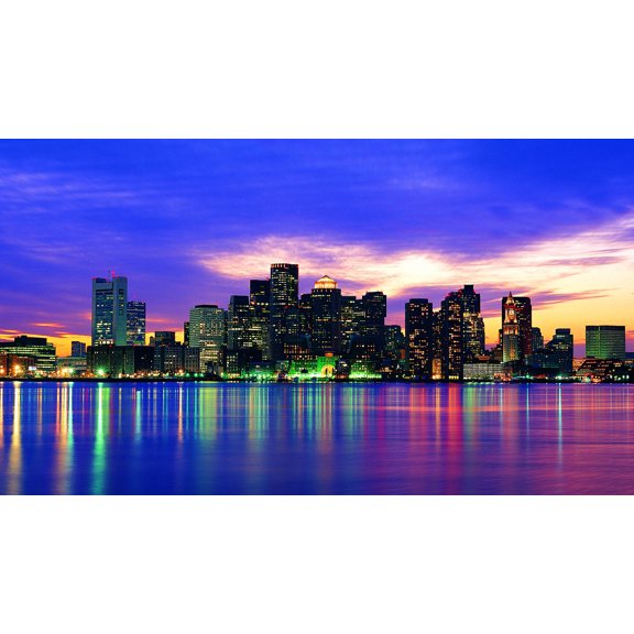 New York City Wall Art NYC Manhattan Skyline Picture Empire State Scene Wrapped Canvas Art For Bedroom Livingroom Decoration Print Ready to Hang