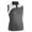 Black/White, variant on Monterey Club Women's Galaxy Contrast Block Sleeveless Golf Polo Shirt #2479