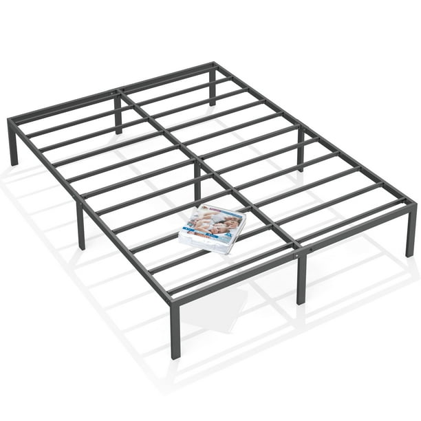 Nazhura Full Size Metal Platform Bed, Spa Sensations Platform Bed Frame Weight Limit