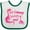 White and Green, variant on Inktastic My Gammy Loves Me Girls Gift Girls Baby Bib