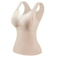 thumbnail image 2 of Ynynloco Tank Tops for Women Shapewear Tummy Shaper Built in Bra Compression Camisole V Neck Slim Fit Comfy Casual Tank, 2 of 3