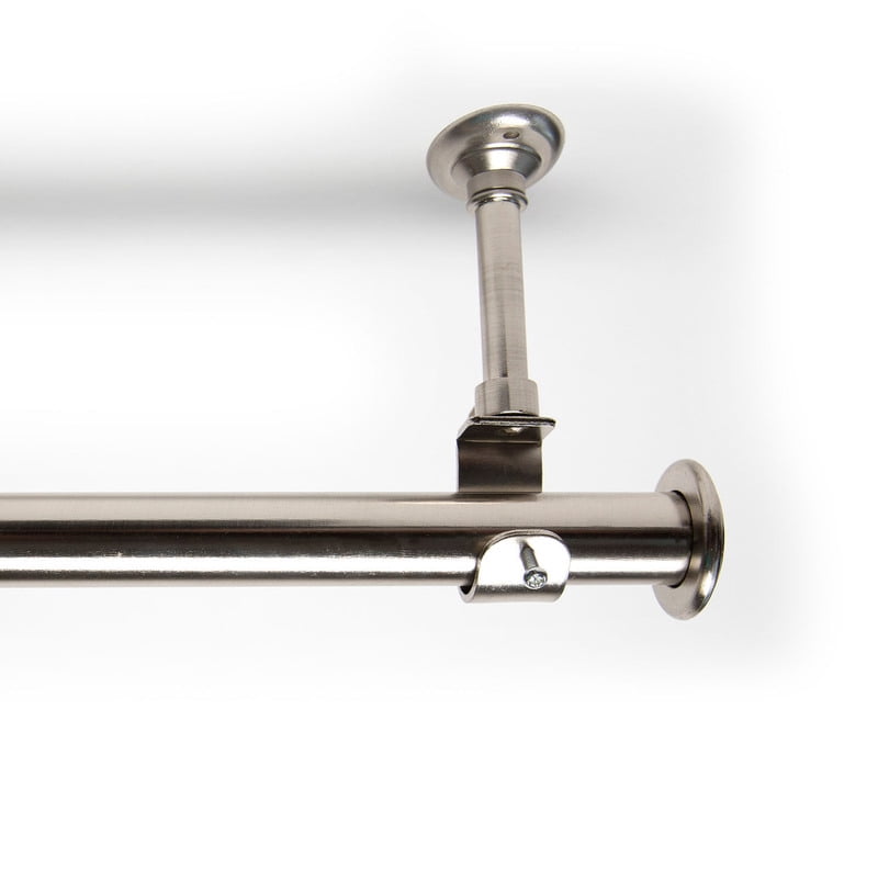 Room//Dividers//Now 56in-108in Hanging Curtain Rod With Brackets Silver