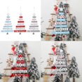 thumbnail image 2 of Adorno navideño de madera natural para árbol de Navidad, colgante para fiesta de Navidad, decoración del hogar, color azul, Año Nuevo 2020, 2 of 5