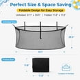 thumbnail image 2 of Tutuviw Pool Float Storage Bag,Heavy-Duty Pool Storage Bag,Foldable Swimming Pool Hanging Mesh Organizer Large Adjustable Net for Inflatables Balls Toys,Floats, Football, Basketballs (Black), 2 of 6