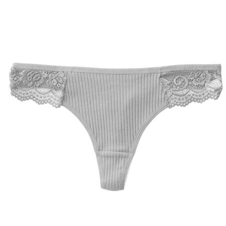 GENGING Clearance on Women Panties Women s Fall Clearance Sexy Low Waist Cotton Crotch Panties Lace Deal of The Day Thong Panties