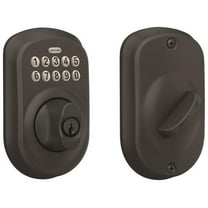 Schlage BE365 PLY 622 Keypad Electronic Deadbolt, Matte Black