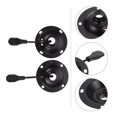 thumbnail image 3 of 2Pcs Ironware Chair Chassis Round Tray Swivel Chair Ironware Accessories (Black), 3 of 4