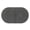 Gray, variant on YAMB Oval Cotton Bath Mat, Soft Absorbent Microfiber Bathroom Rug with Embossed Texture, Non Slip Backing Washable Carpet for Kitchen Entryway Indoor Home Daily Decoration, 15.7" x 23.6"