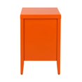 thumbnail image 4 of Webb 3-Drawer Wooden Nightstand by East at Main - Orange Solid Wood Accent Table / End Table with Black Accents (19x15x23), 4 of 6