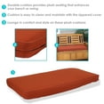thumbnail image 2 of Sunnydaze Indoor/Outdoor Cushion for Bench or Porch Swing - 41" x 18" - Rust, 2 of 6