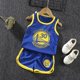 thumbnail image 1 of Basketball Jersey Training Suit Kits Tank Top Shirt + Shorts Set - Perfect Blue Golden State Warriors 30 72-84 Months, 1 of 5