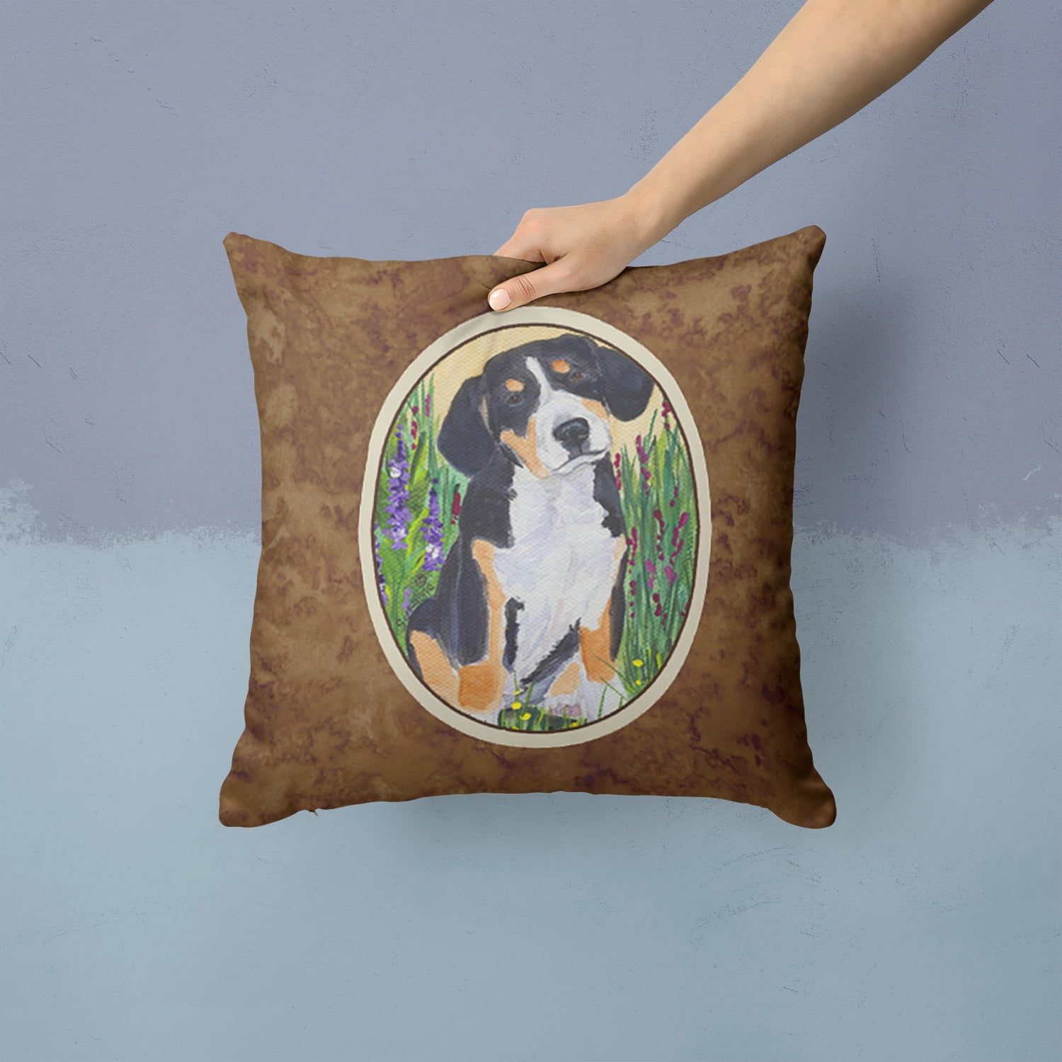 Entlebucher Mountain Dog Fabric Decorative Pillow