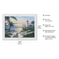 thumbnail image 2 of Lighthouse Landing - Serene Sunset - From an Original Color Painting by Scott Westmoreland - Japanese Unryu Rice Paper Art Print (Unframed) 12 x 16 in, 2 of 4