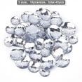 thumbnail image 4 of 45Pcs Flat Back Round Acrylic Rhinestones 3 Sizes (30mm 25mm 20mm) with Container Clear Self-Adhesive Circle Gems Sparkling Plastic Stickers, 4 of 7