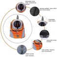thumbnail image 3 of Pet Dog Carrier Backpack Puppy Dog Travel Carrier Front Pack Breathable Head-Out Backpack, 3 of 7
