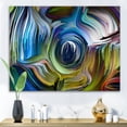 thumbnail image 2 of Designart ' Colour Spiral Fusion ' Modern Canvas Wall Art Print, 2 of 4