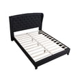 thumbnail image 5 of Best Master Frances Solid Wood/Fabric Upholstery Queen Platform Bed - Beige, 5 of 5